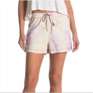 NWT Kirious Los Angeles Women's Size Small Tie Dye Fleece Sweat shorts